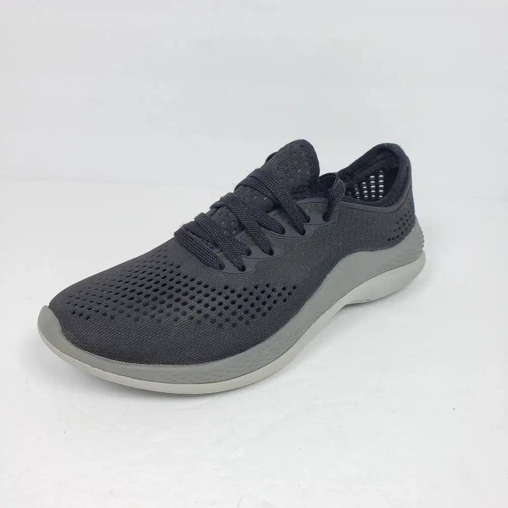 Crocs LiteRide 360 Pacer Womens Size 6 Black Gray Sneaker Shoes 206705